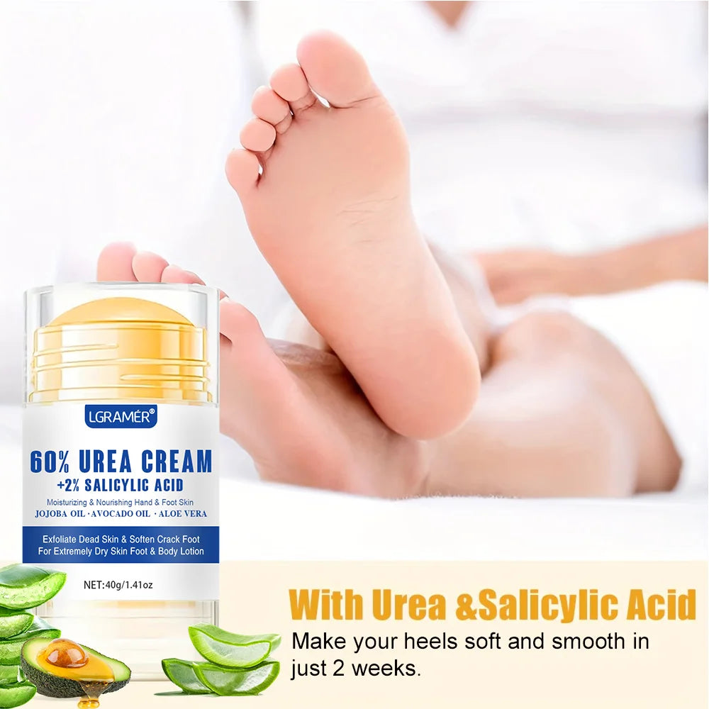 40g Urea Foot Cream Dry Cracked Feet Heel Gentle Exfoliation Softening Skin Ultra-Hydrating Hand Foot Care Cream Stick Protuct