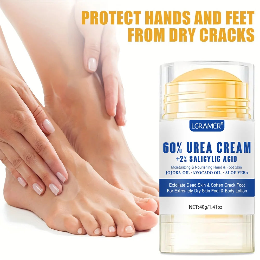 40g Urea Foot Cream Dry Cracked Feet Heel Gentle Exfoliation Softening Skin Ultra-Hydrating Hand Foot Care Cream Stick Protuct