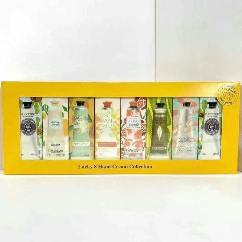 Moisturizing Hand Cream Eight Gift Box Set Moisturizing Whitening Skin Care Natural Fragrance Tender Hand Cream
