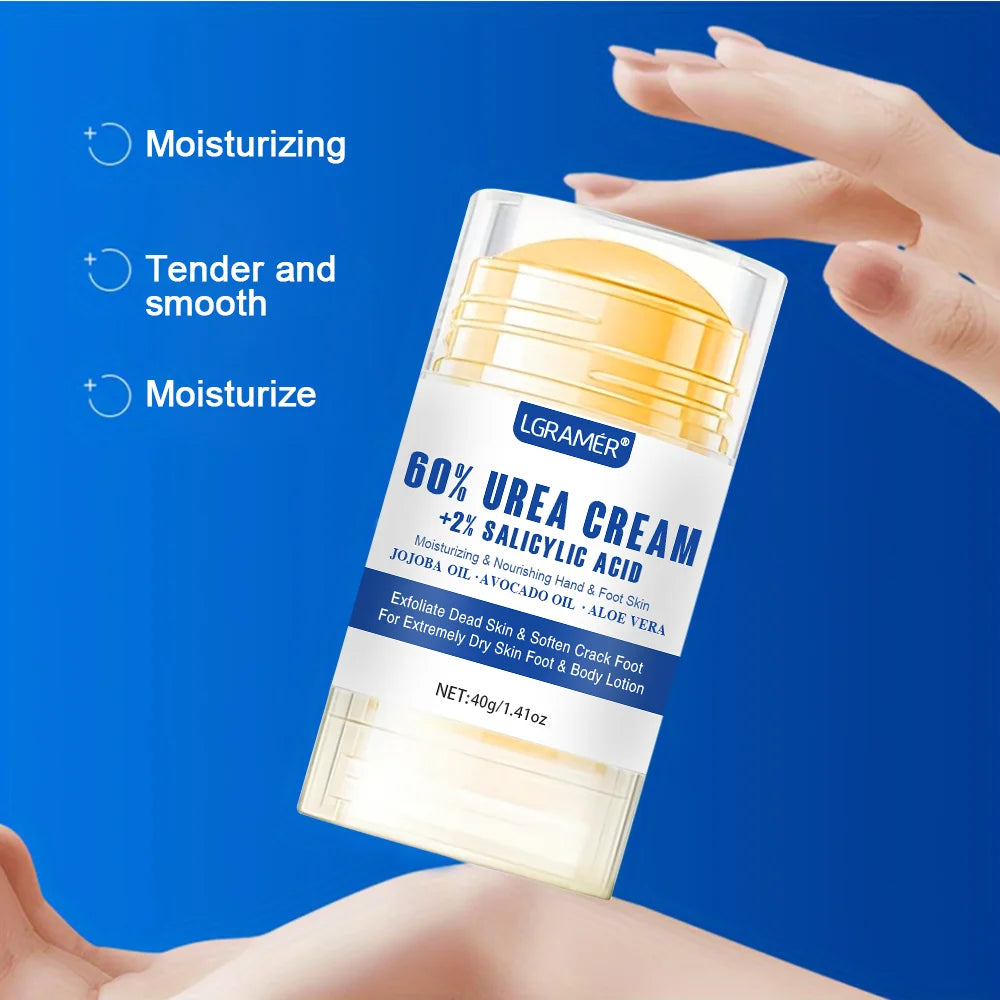 40g Urea Foot Cream Dry Cracked Feet Heel Gentle Exfoliation Softening Skin Ultra-Hydrating Hand Foot Care Cream Stick Protuct