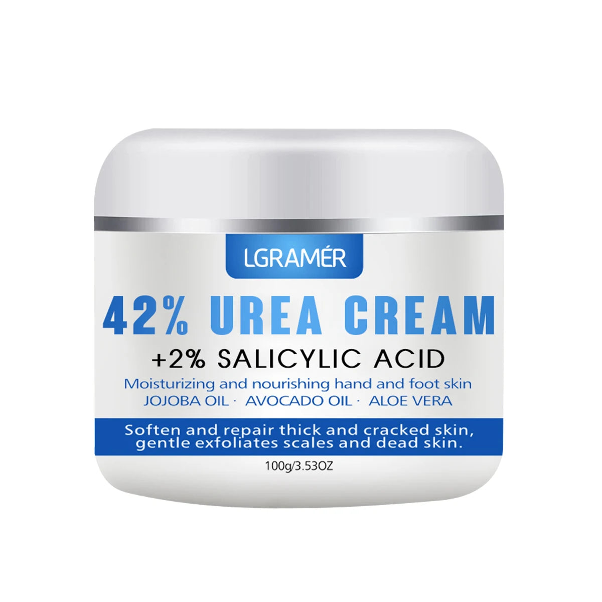 Urea Hand 42% and Foot Cream Softens Moisturizes Skin Relieves Dryness Repairs Cracks Exfoliates Deeply Penetrates Foot Cream