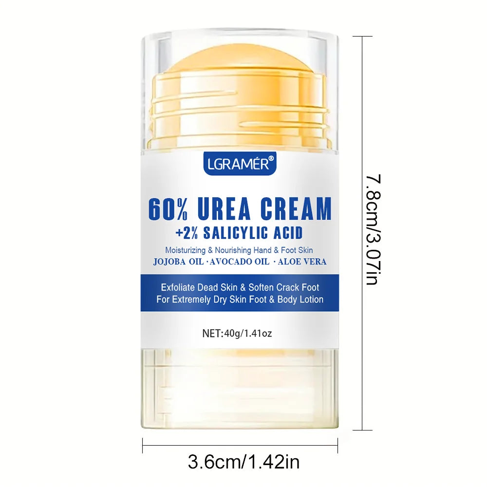 40g Urea Foot Cream Dry Cracked Feet Heel Gentle Exfoliation Softening Skin Ultra-Hydrating Hand Foot Care Cream Stick Protuct