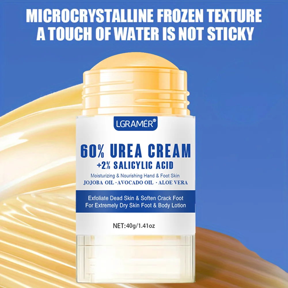 40g Urea Foot Cream Dry Cracked Feet Heel Gentle Exfoliation Softening Skin Ultra-Hydrating Hand Foot Care Cream Stick Protuct