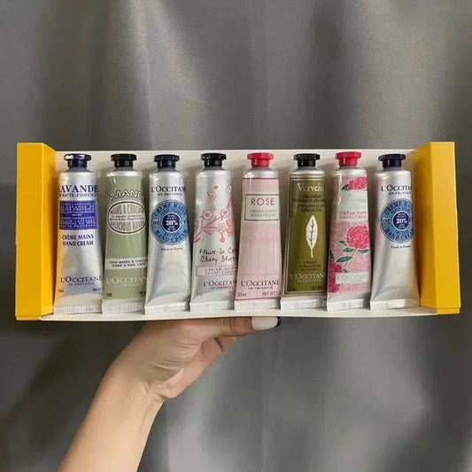 Moisturizing Hand Cream Eight Gift Box Set Moisturizing Whitening Skin Care Natural Fragrance Tender Hand Cream